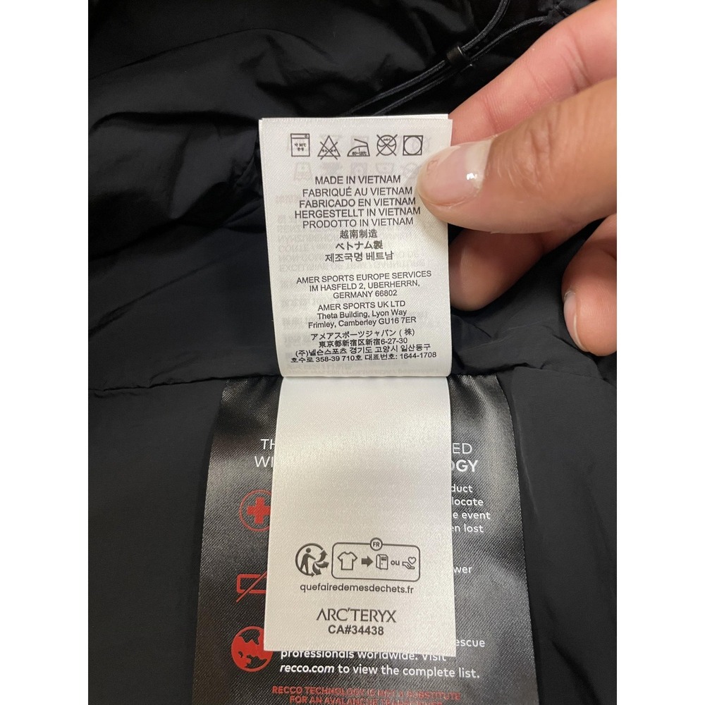 Arc'teryx‎ Jacket Mens XL Black Proton Hybrid Hoody Gore-Tex Infinium Softshell - Picture 13 of 16